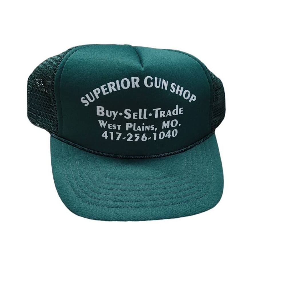 KC Crown Snapback Trucker Hat Superior Shop Pew Pew Green